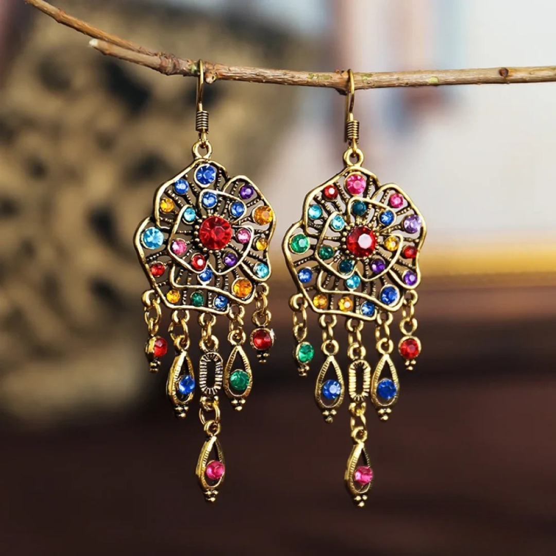 Vintage Colour hanging earrings