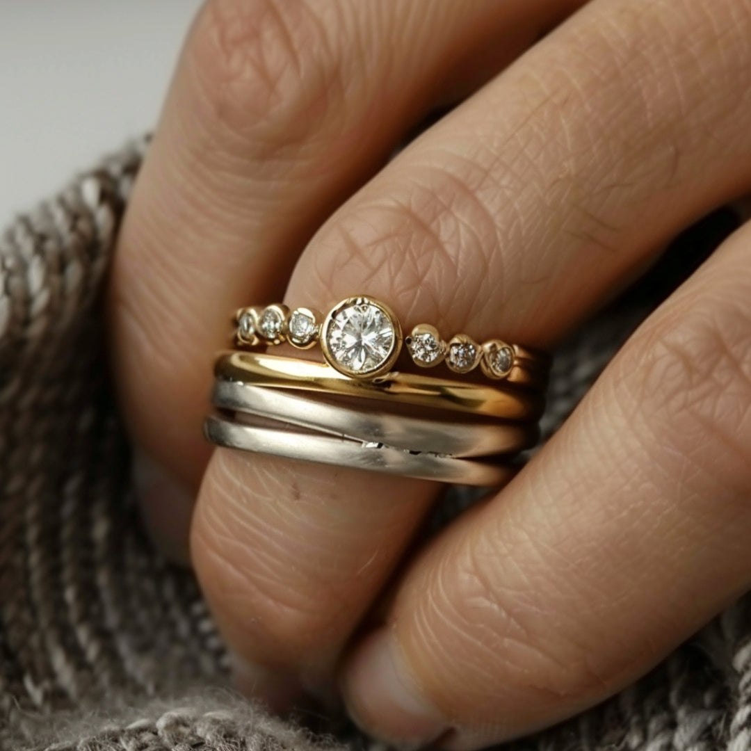 Melany Ringset with Diamonds