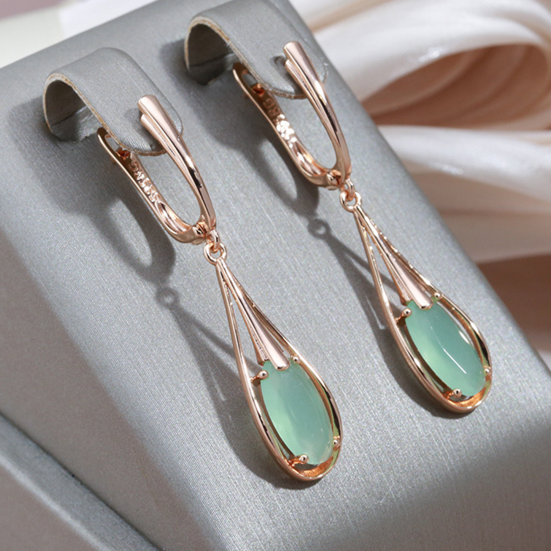 Deep Sea Rosegold Earrings