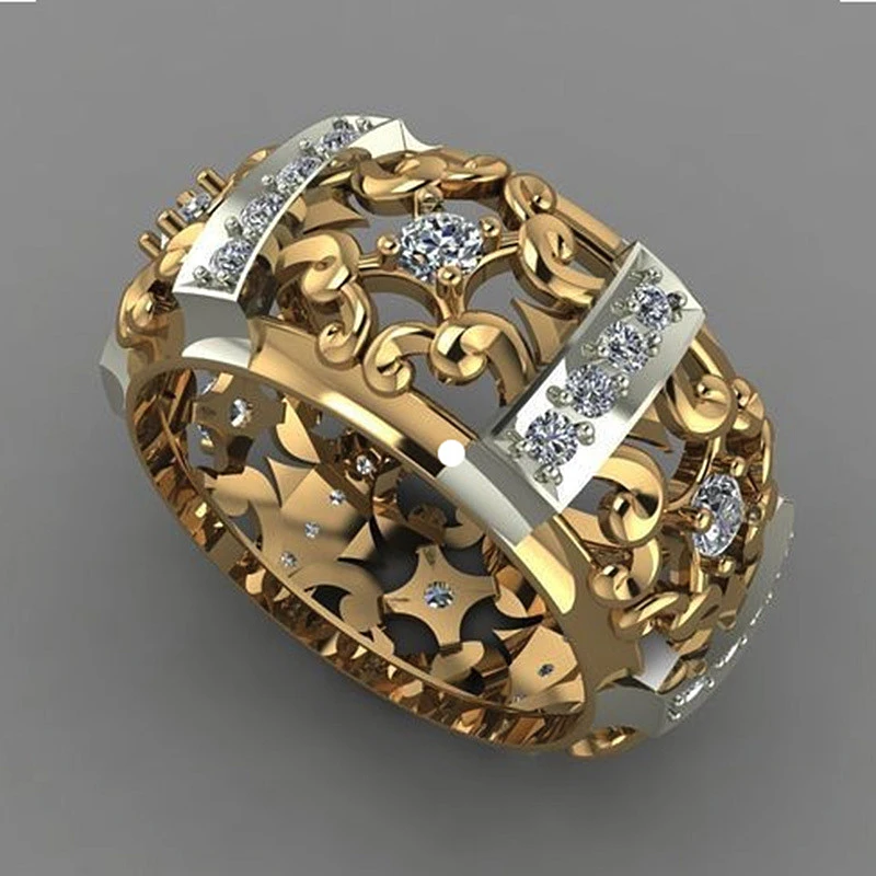 Unique Gold with Silver touch Ring