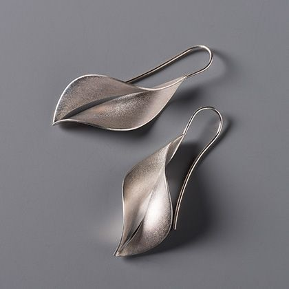 Vintage Silver Leaf earrings