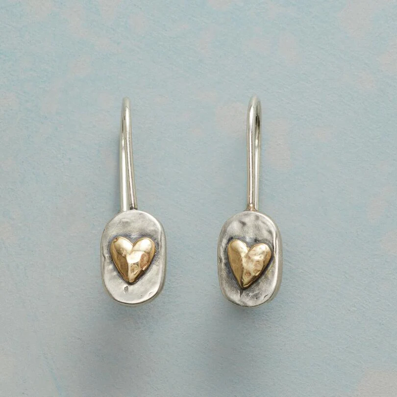 Handmade Silver Heart Earrings