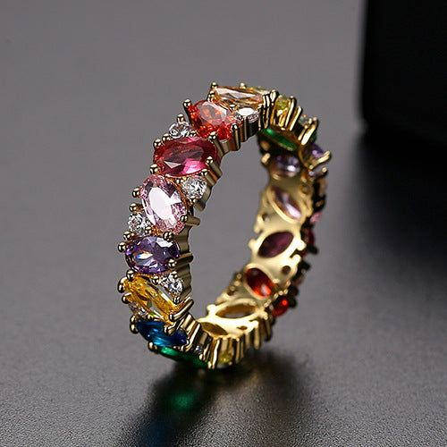 Bijou Colorful Zirconia Ring