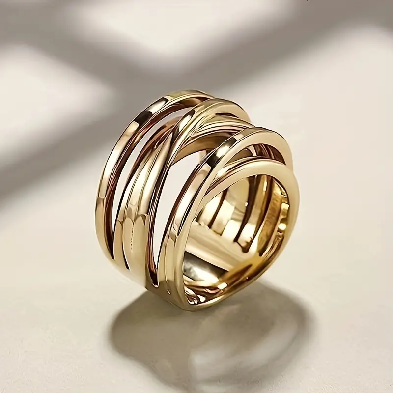 Vintage Golden Layered Ring