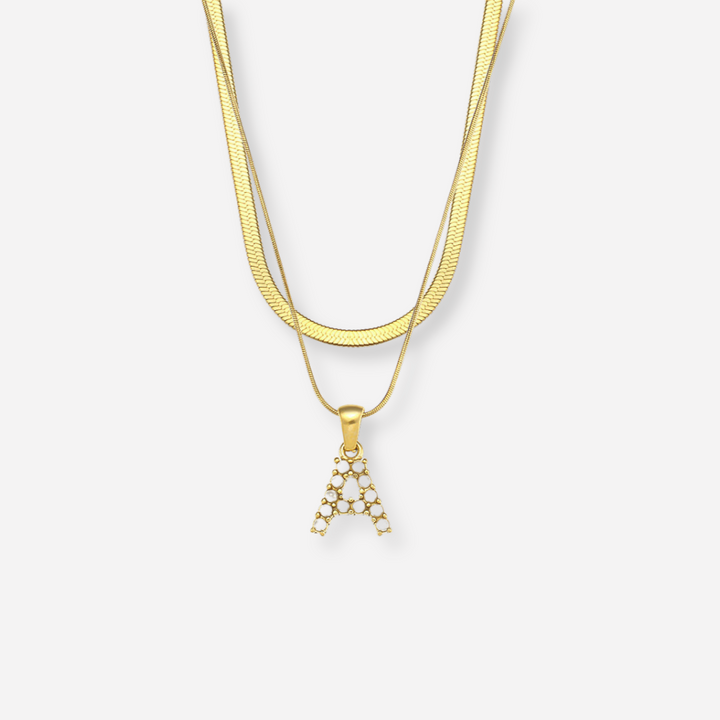 Double Letter Necklace