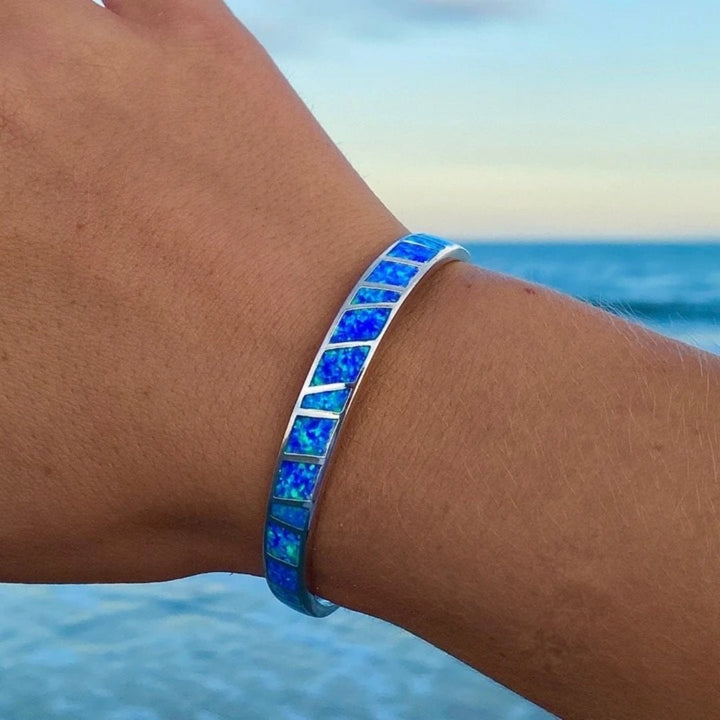 Blue and Silver Bracelet