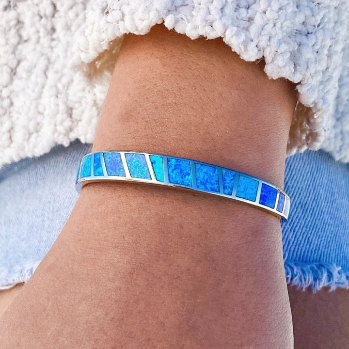Blue and Silver Bracelet