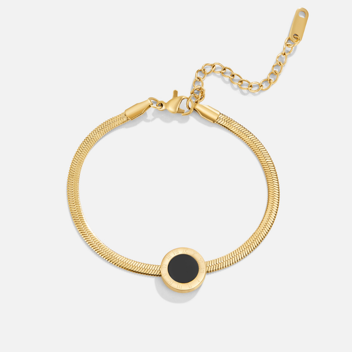 Black stone Chain Bracelet