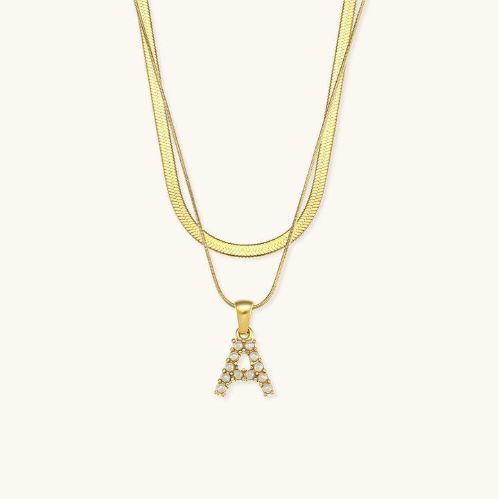 Double Letter Necklace