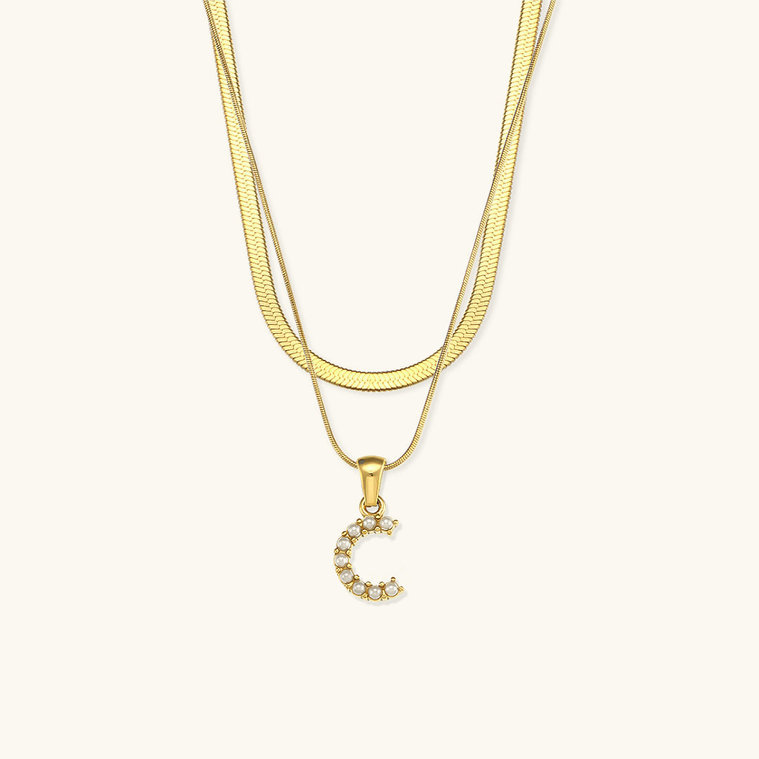 Double Letter Necklace