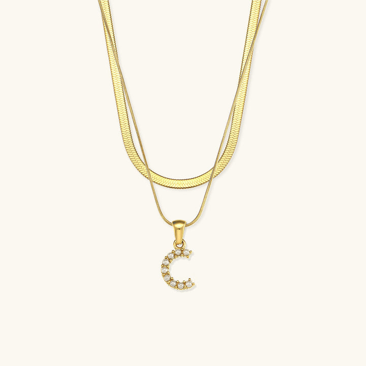 Double Letter Necklace