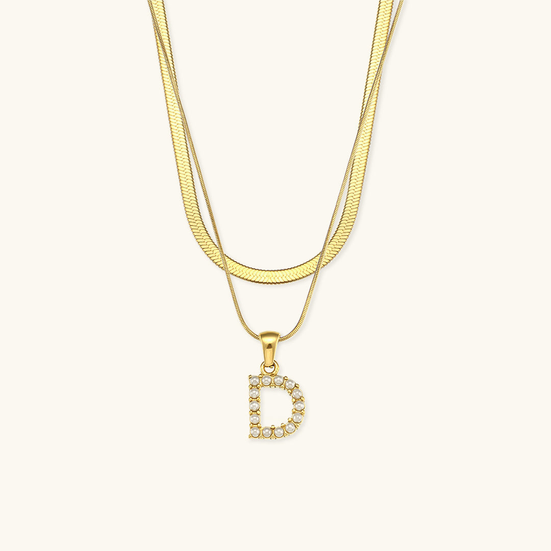 Double Letter Necklace