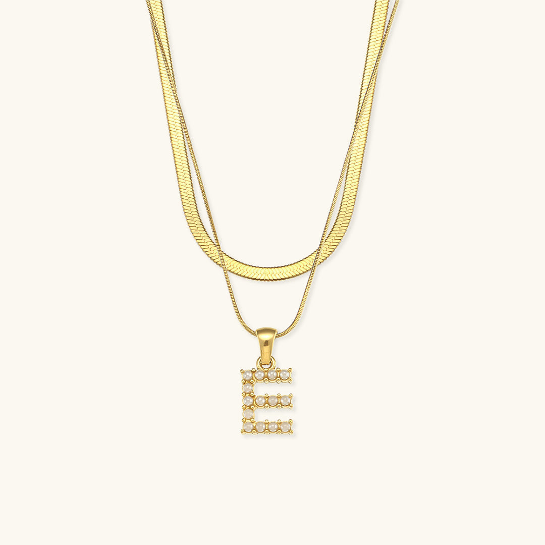 Double Letter Necklace