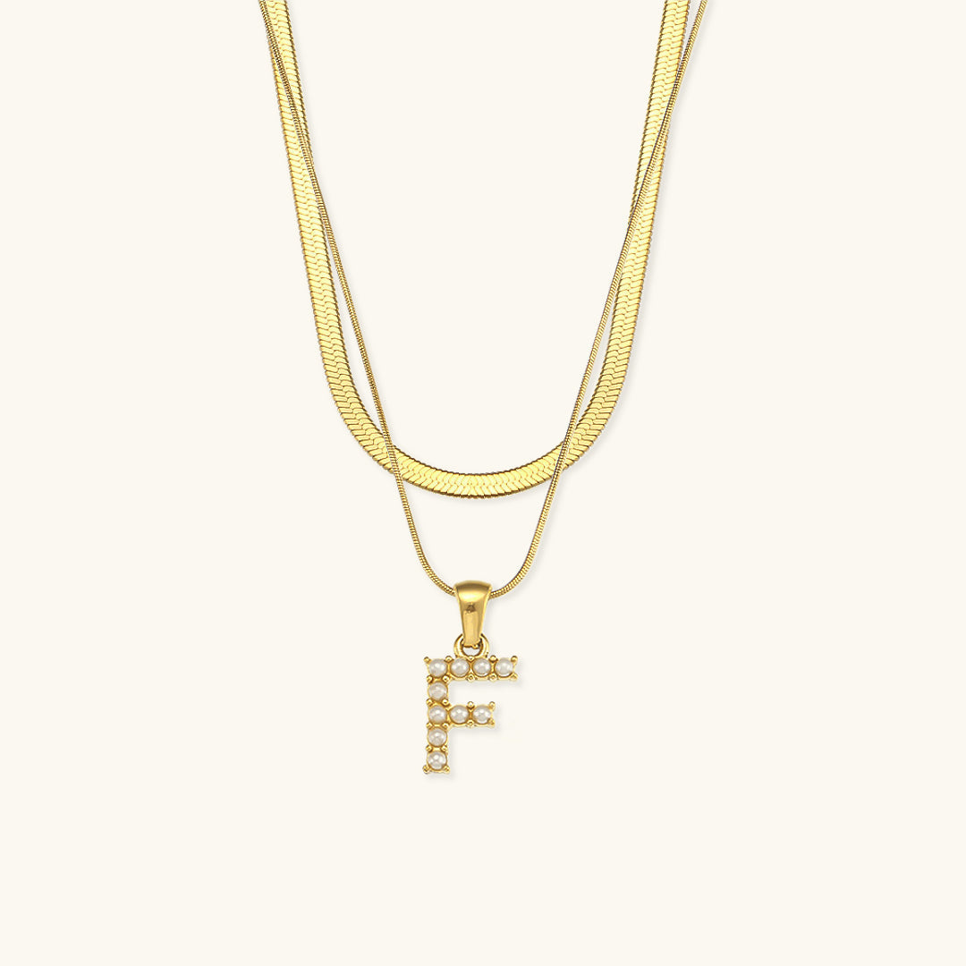 Double Letter Necklace