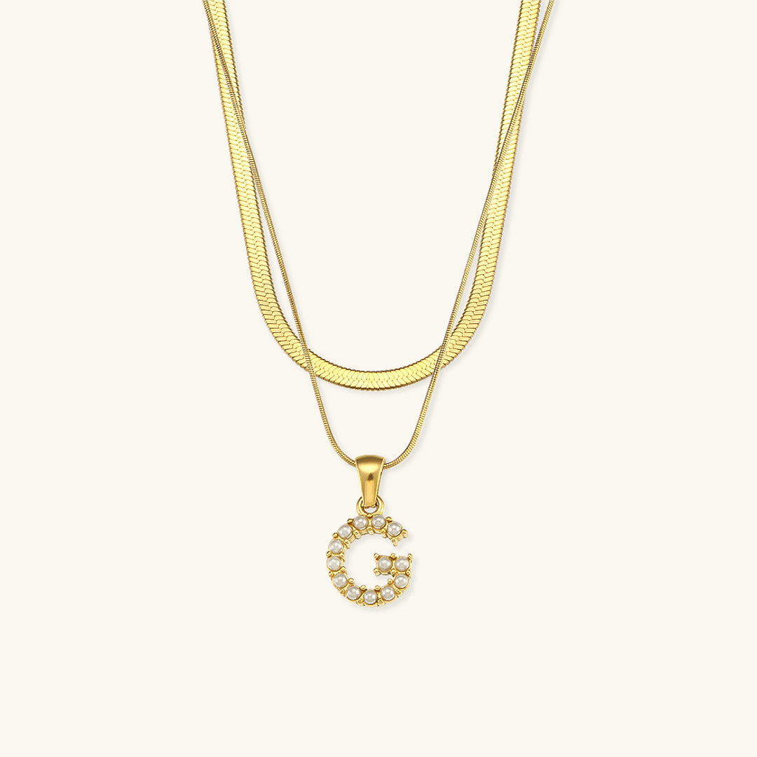 Double Letter Necklace