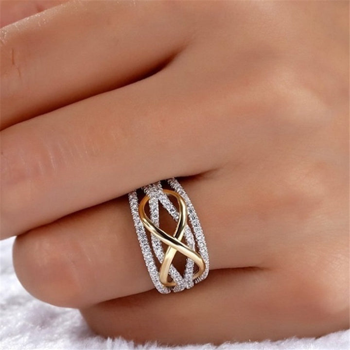 Infinite Crystal with Gold ring