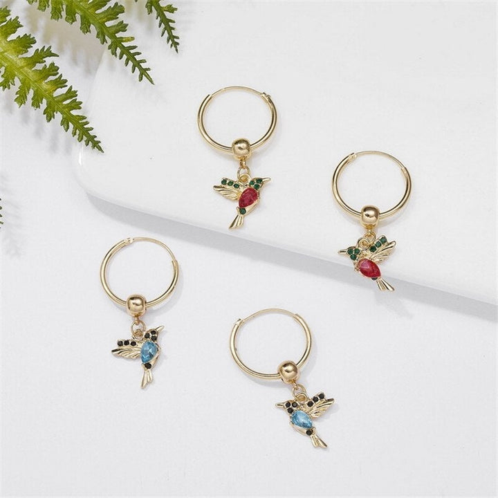 Limited Edition Flying Hummingbird  with Zirconia Inlay