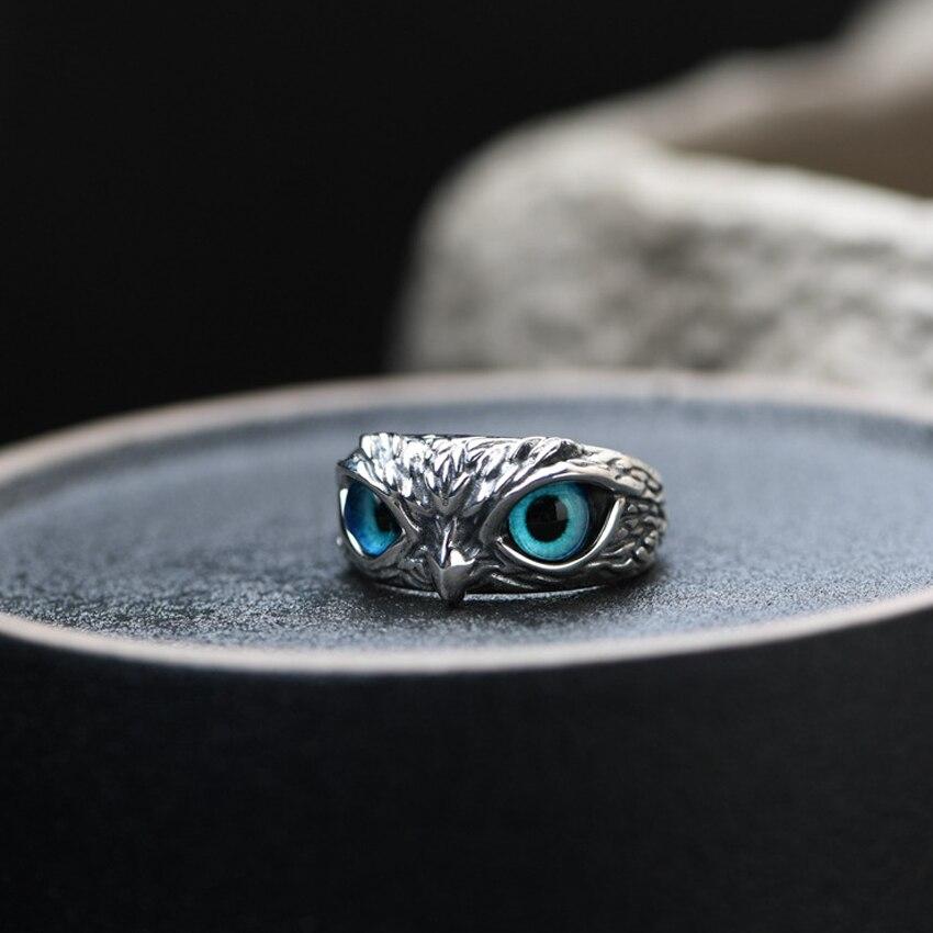 Owl of Luck Adjustable Ring in Silver