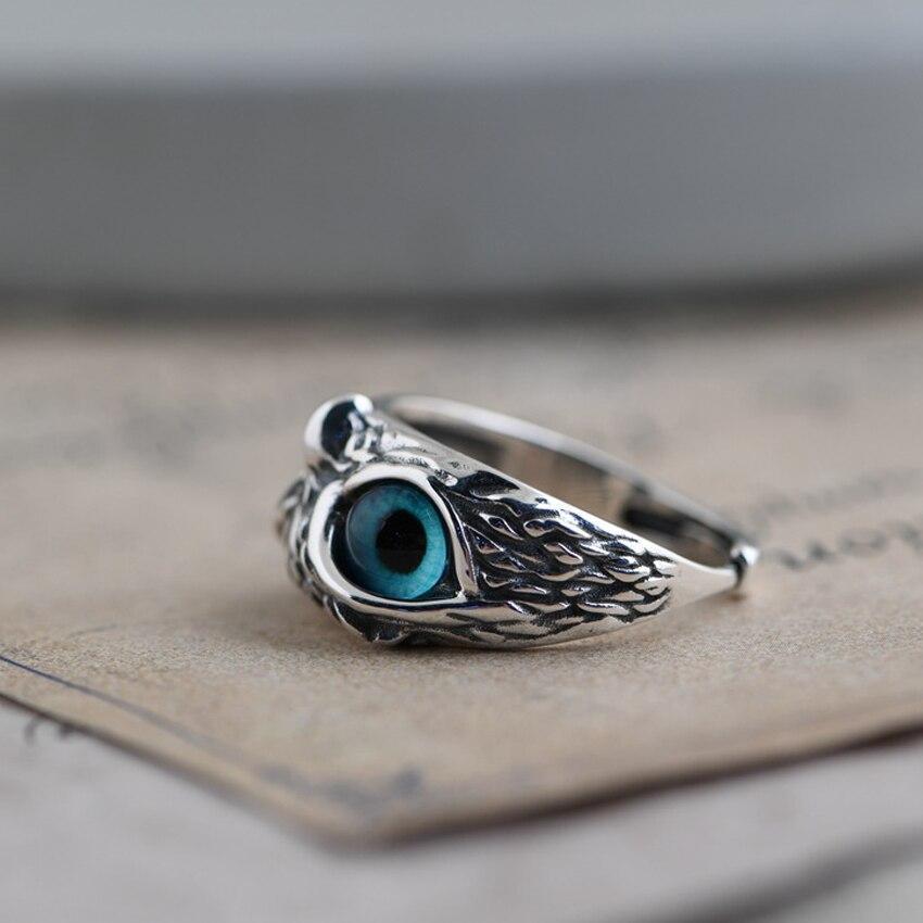 Owl of Luck Adjustable Ring in Silver