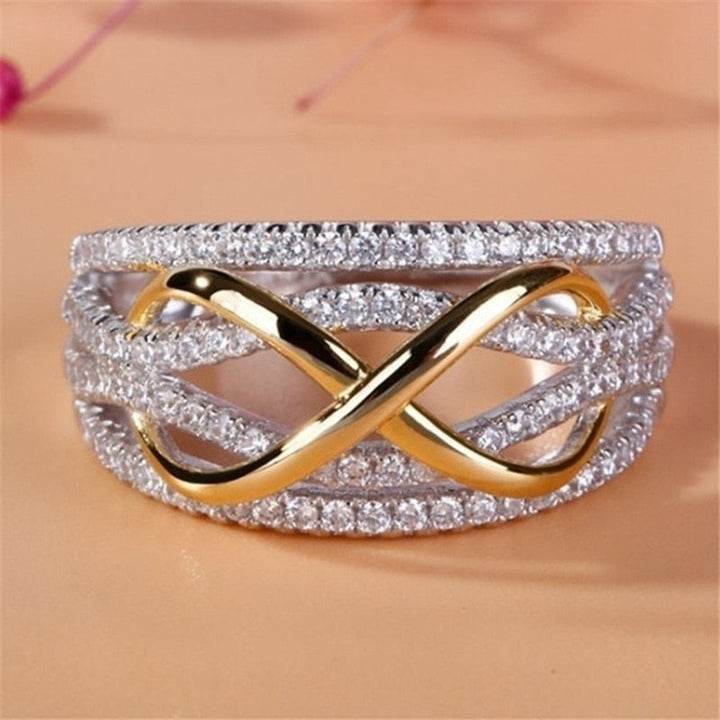 Infinite Crystal with Gold ring