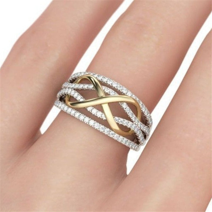 Infinite Crystal with Gold ring