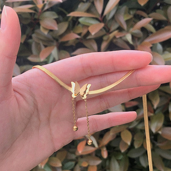 Liya Gold Butterfly Necklace