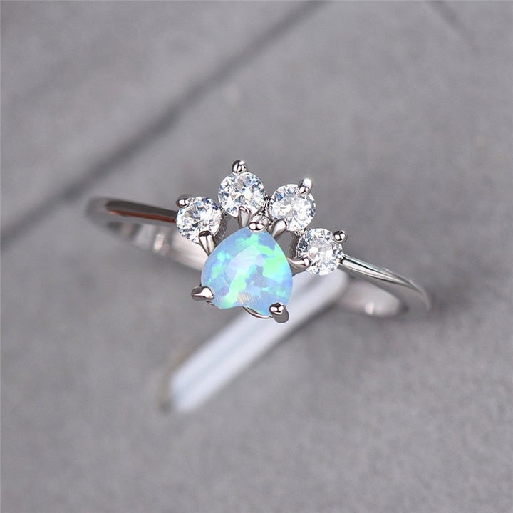 Cat paw Zirconia Ring