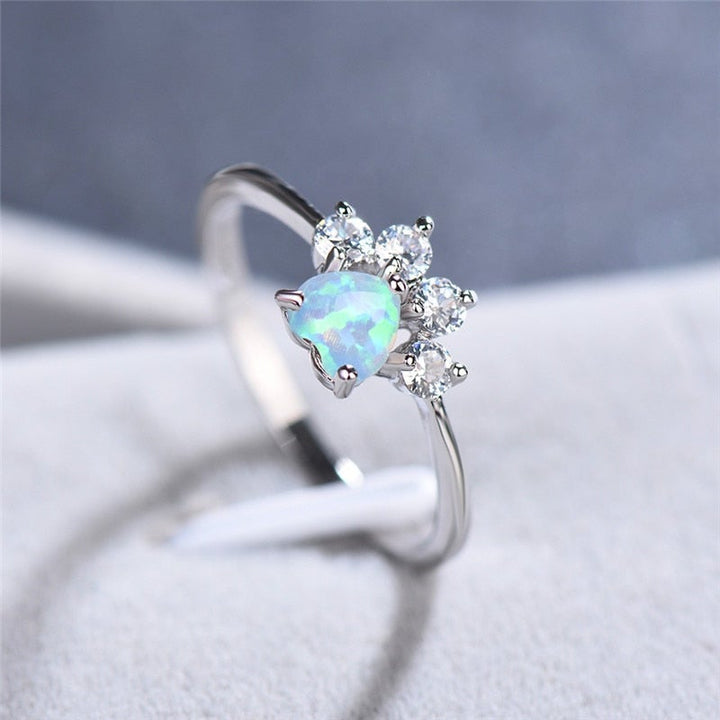 Cat paw Zirconia Ring