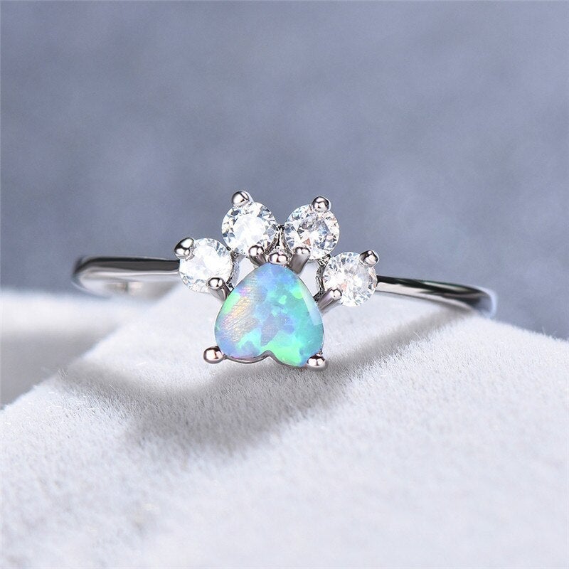 Cat paw Zirconia Ring