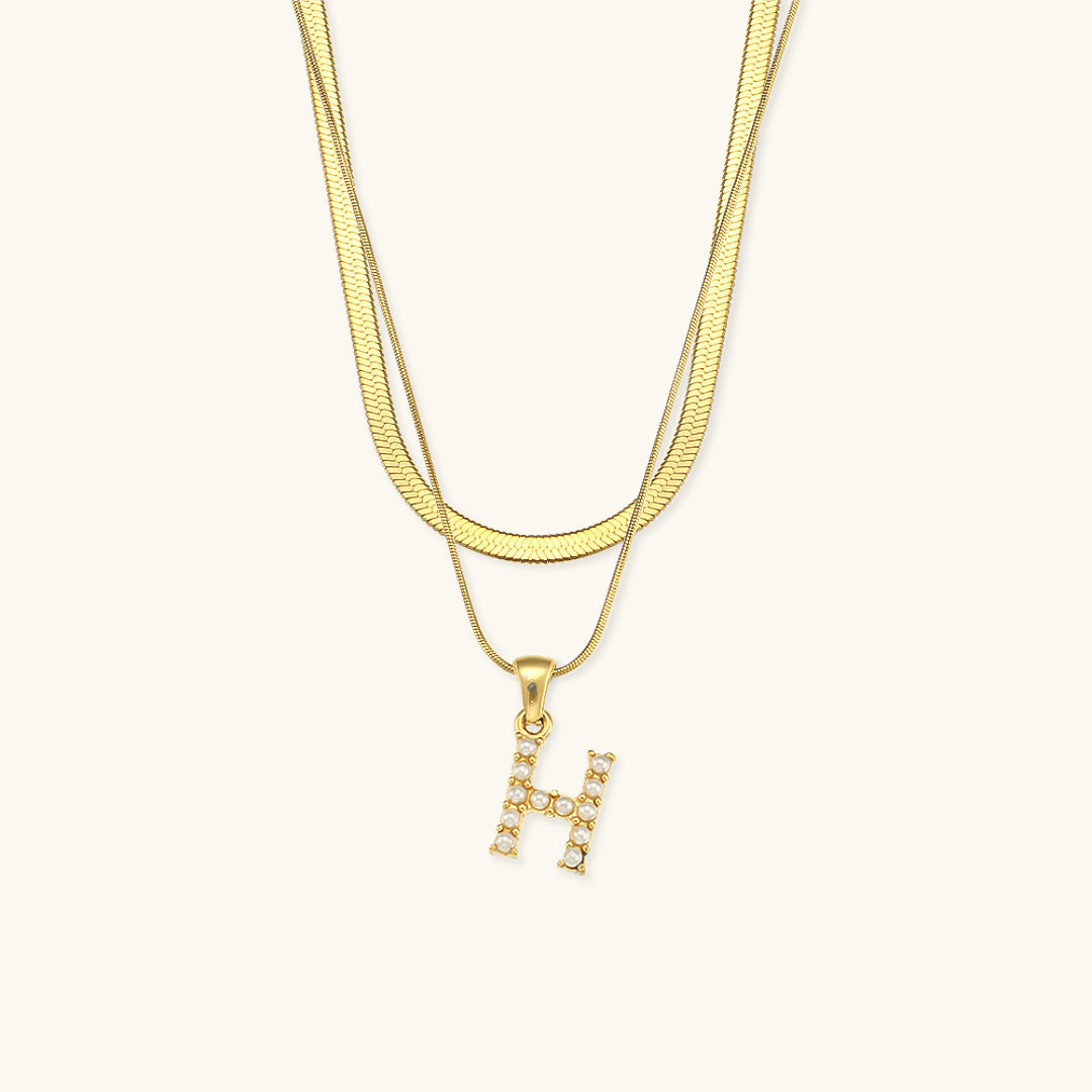 Double Letter Necklace