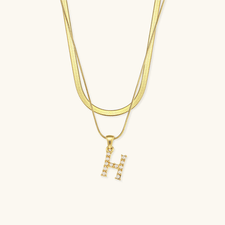 Double Letter Necklace