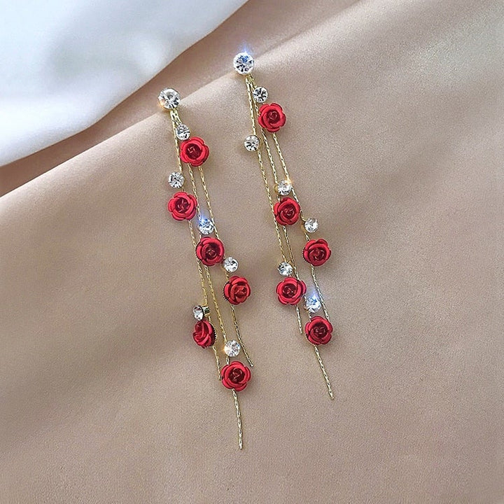 Rose Crystal Earrings