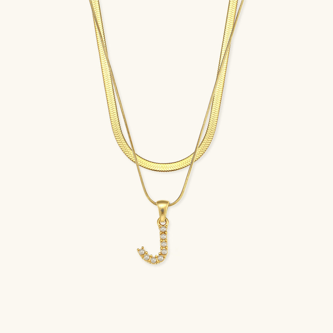 Double Letter Necklace