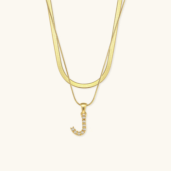 Double Letter Necklace