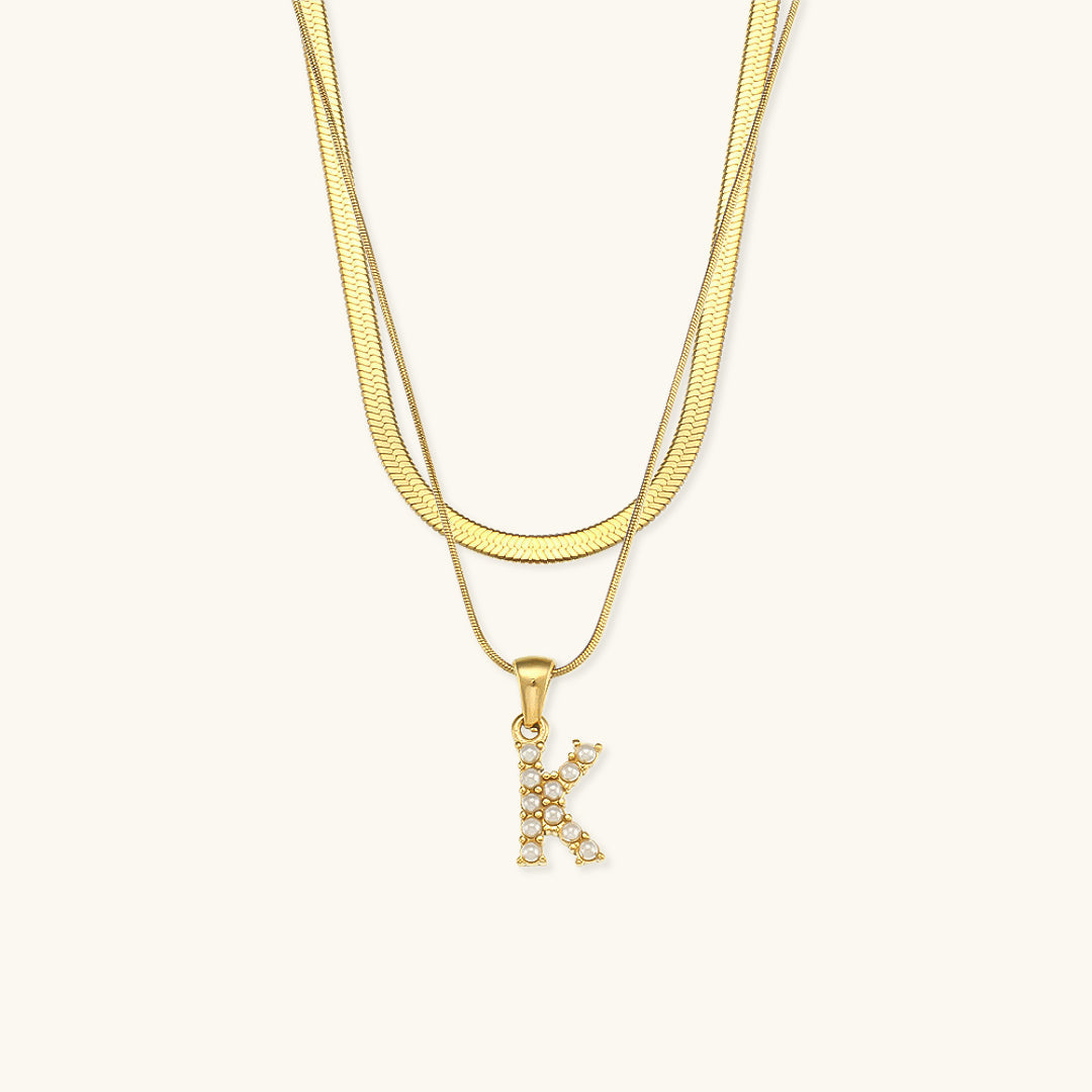 Double Letter Necklace