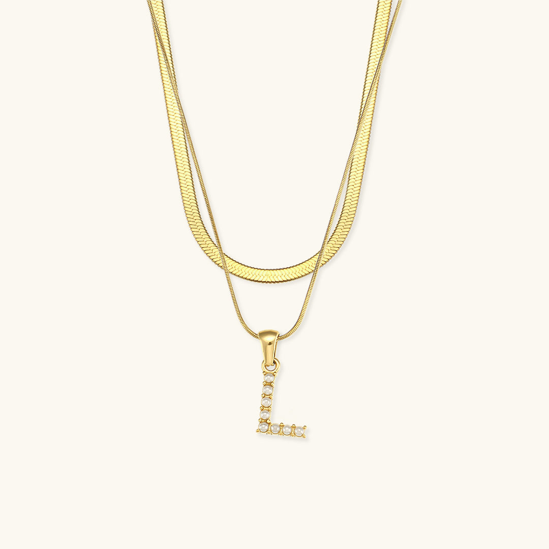 Double Letter Necklace