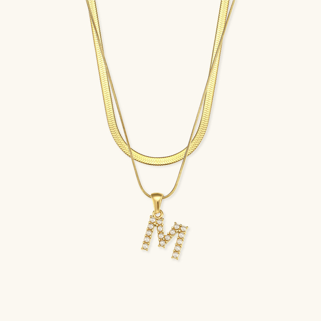 Double Letter Necklace