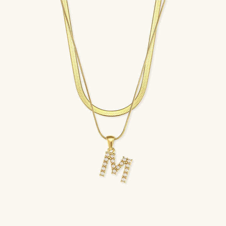 Double Letter Necklace