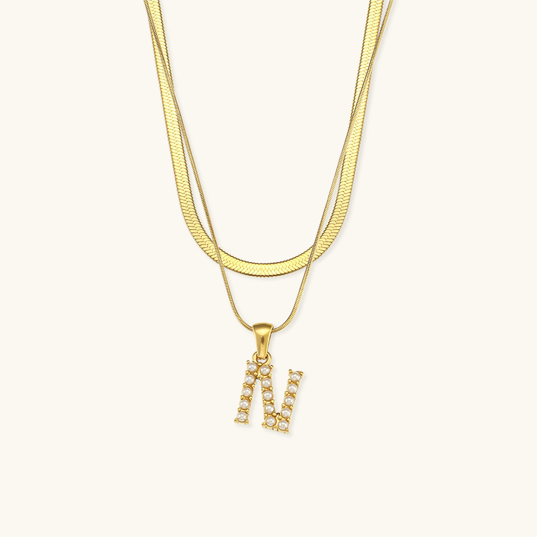 Double Letter Necklace