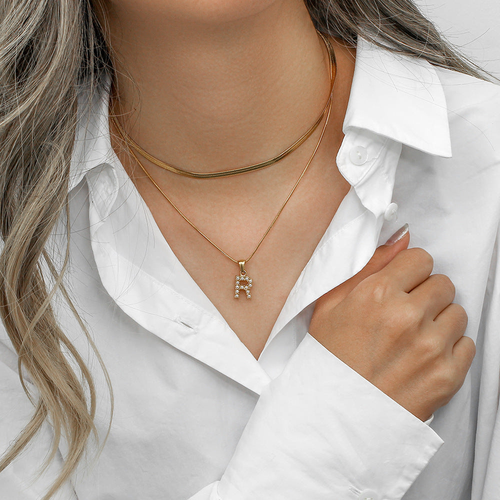 Double Letter Necklace