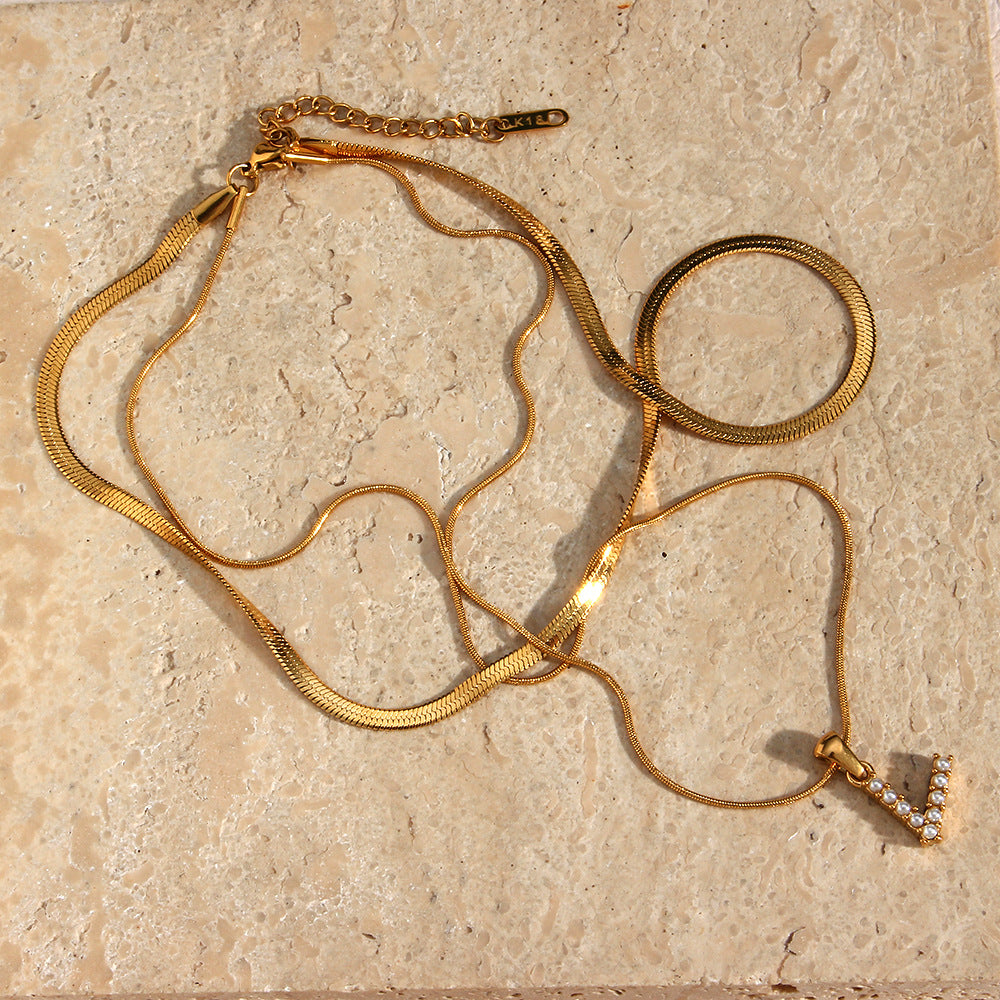 Double Letter Necklace