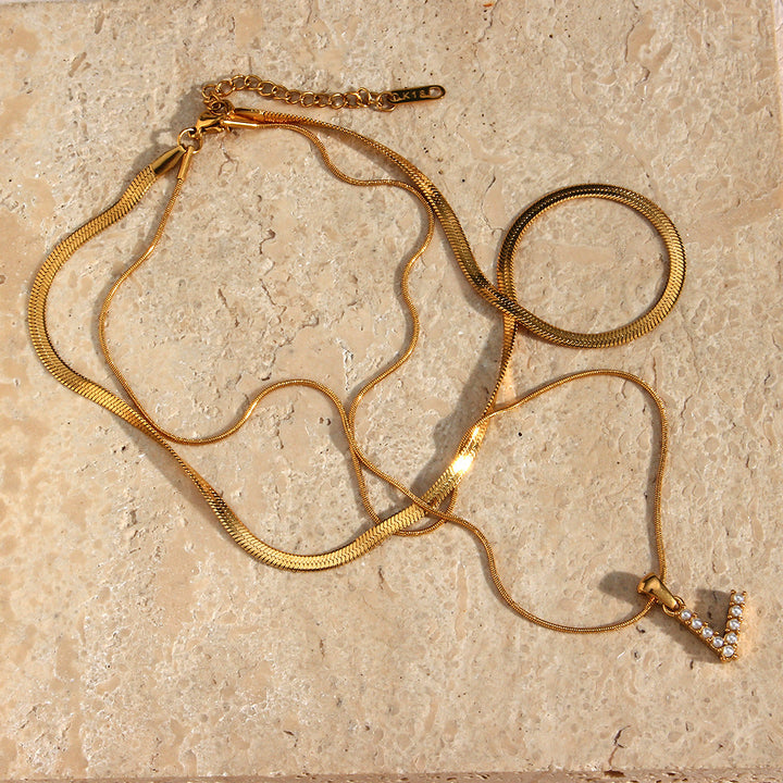 Double Letter Necklace