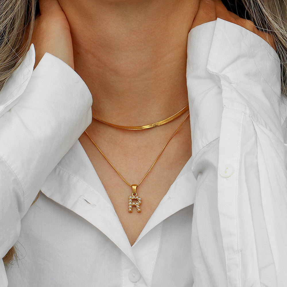 Double Letter Necklace