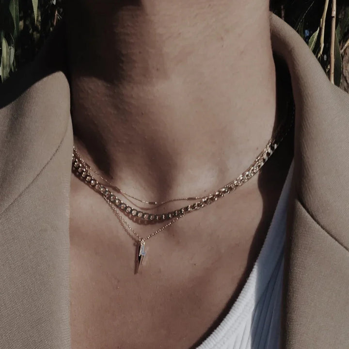 Flat Link Chain Necklace