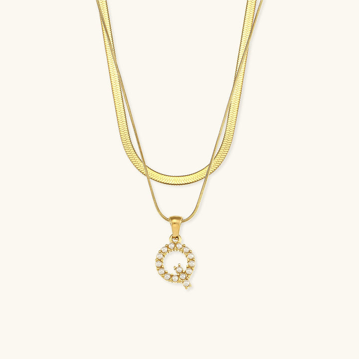 Double Letter Necklace