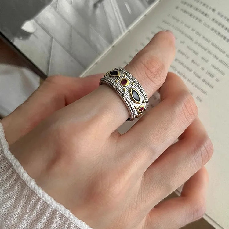 Fine stone Ring 925 Sterling Silver