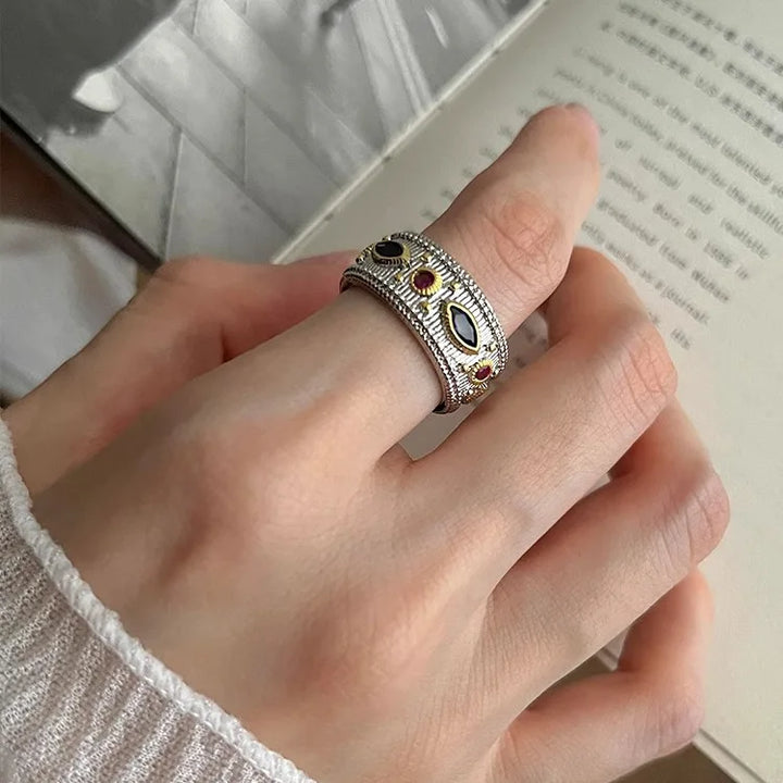 Fine stone Ring 925 Sterling Silver