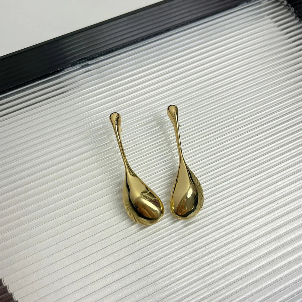 Long Irregular Droplet Earrings