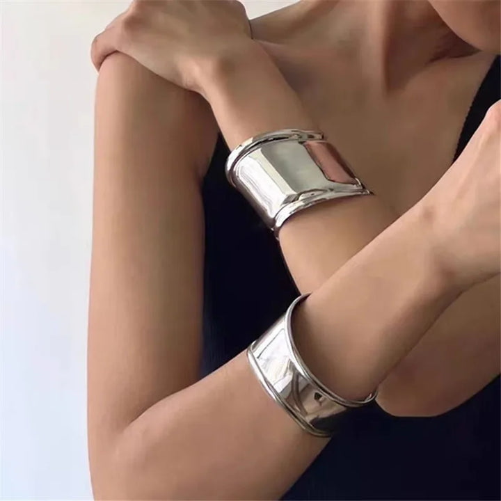 Stainless Steel Metal Cuff Bracelet
