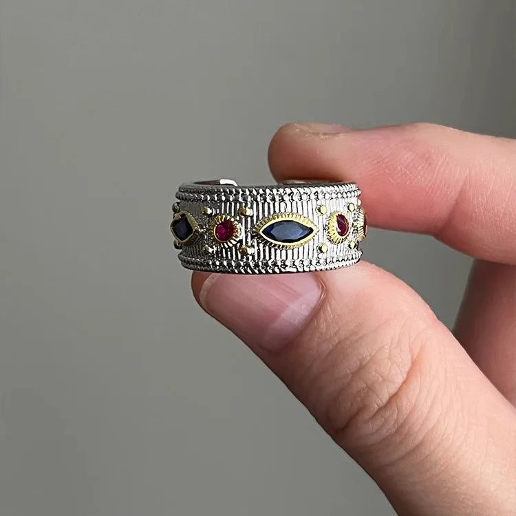 Fine stone Ring 925 Sterling Silver